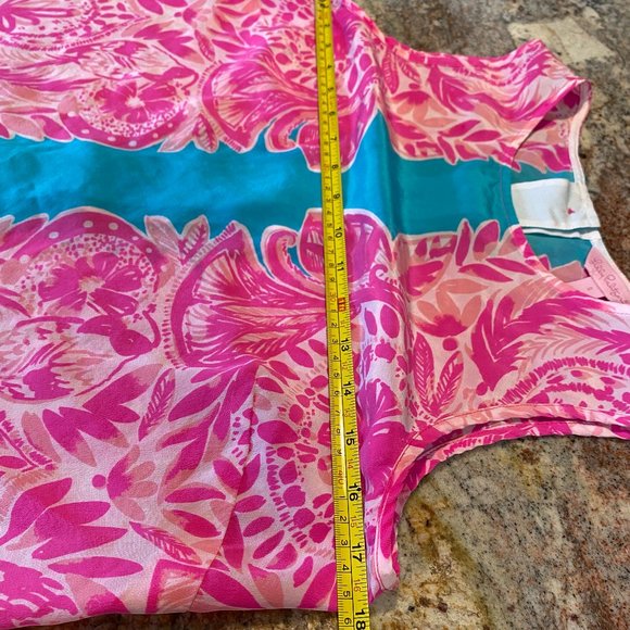 Lilly Pulitzer Iona Silk Shell Tropical Dreams - Small - Picture 15 of 16